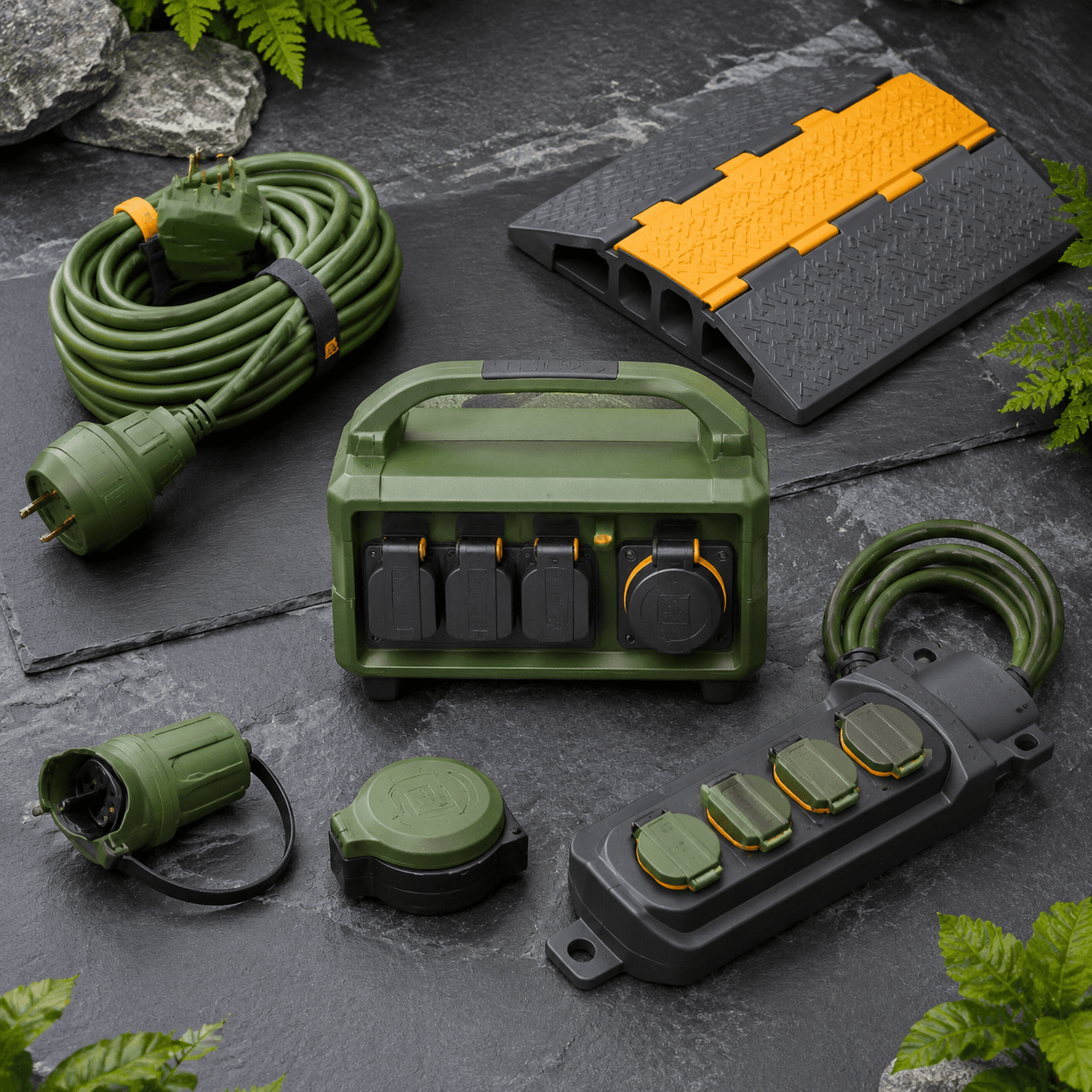 Outdoor Event Power Set — Flagship set for temporary event and site power, safely.